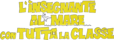 L'insegnante al mare con tutta la classe